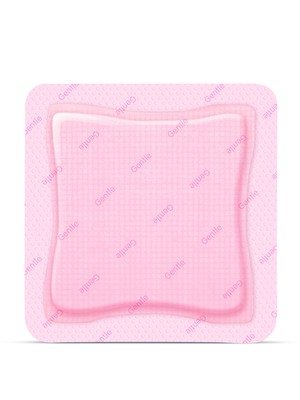 ALLEVYN GENTLE BORDER Foam Dressing 3''x3'' Wound Care Pad, Adhesive, Non-Stick