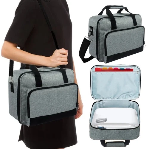 Portable Storage Shoulder Bag for Epson BenQ ViewSonic Projector Carrying Case