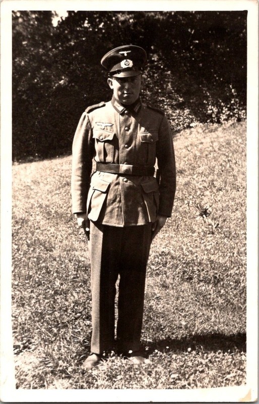 WW2 WWII German Army Military Wehrmacht Photo Photograph Postcard Soldier