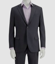 295 Nautica Men's Gray Modern-Fit Bi-Stretch Blazer Coat Suit Jacket Size 44R