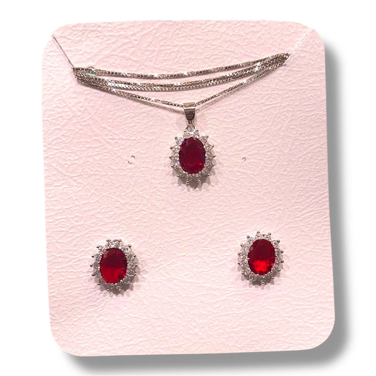 Collana in argento sterling 925 con zirconi cubici 7A per Collana in argento sterling 925 con zirconi cubici 7A per