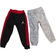Toddler Pants Lot Of 2 Black Gray Jordan Dinosaurs Sz 4T