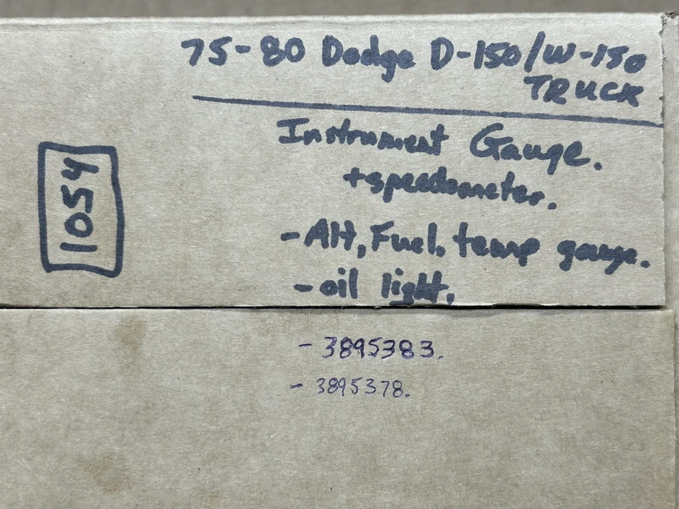 75-80 Dodge D-100 Truck Instrument Cluster gauge - D Series W100 D150 D200 D300 - Image 2 of 4