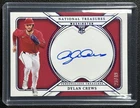 DYLAN CREWS 2025 PANINI NATIONAL TREASURES #4 PERSONALIZED AUTO BLUE RC 23/49
