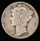 1944 10C Mercury Dime