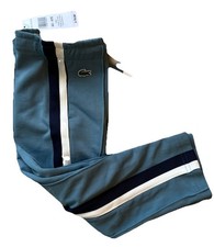 LACOSTE Kids SPORT Pocket Cotton Blend Striped Jogger Sweatpants 4A -4YR MSRP 70