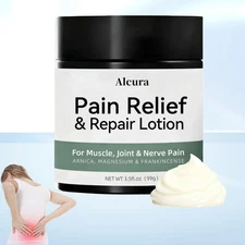 Alcura Pain Relief Repair Lotion,Magnesium for Body, Joint, Knee 3.5FLOZ