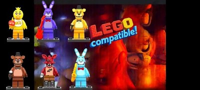 6x Figure Five Nights At Freddy's FNAF Mini figures Toy Foxy Chica Bonnie Pirate