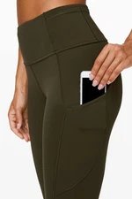 Lululemon Wome Fast Free Tight II Leggings 28" Non Reflective Nulux Dark Olive 4
