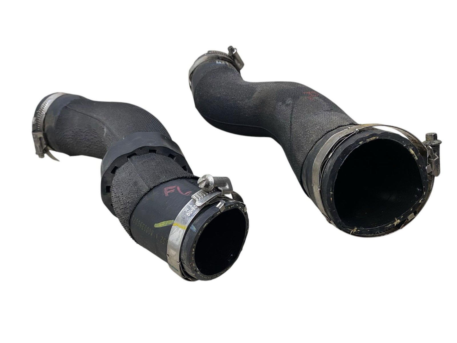 2016-2020 BENTLEY BENTAYGA OEM 6L W12 LEFT INTERCOOLER AIR INLET OUTLET HOSE SET