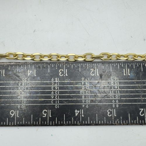 Madewell Chain Linked Necklace Vntage Gold Tone Chocker Collar Short - Picture 7 of 8