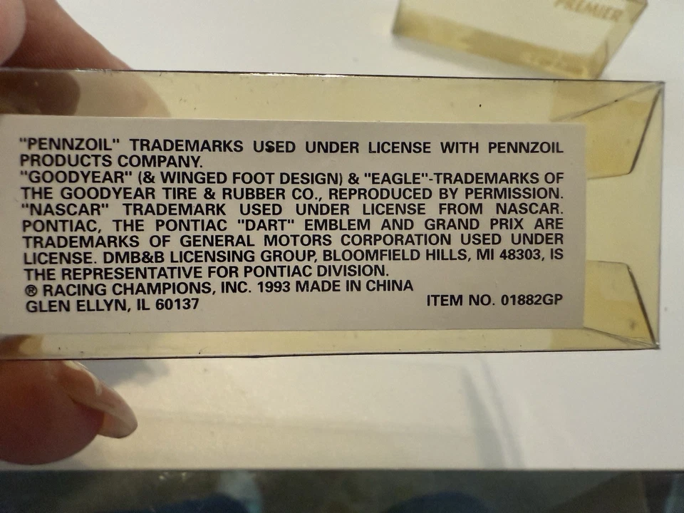 Coche Nascar Die Cast hecho de Pennzoil Foto 3 de 4