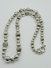 David Yurman Elements 925 Silver Bead Single /Double Strand Ball Necklace 36" — photo 3