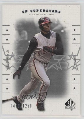2001 SP Authentic SP Superstars /1250 Ken Griffey Jr #136 HOF 0s5s