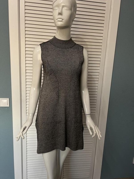 Women Karen Millen Dress Grey Viscose 36 #9SM5