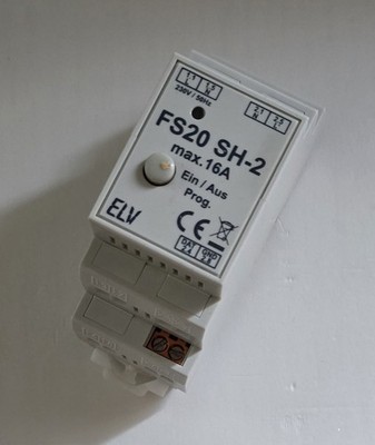 ELV FS20 SH-2 Schaltmodul max 16A Hutschienensystem