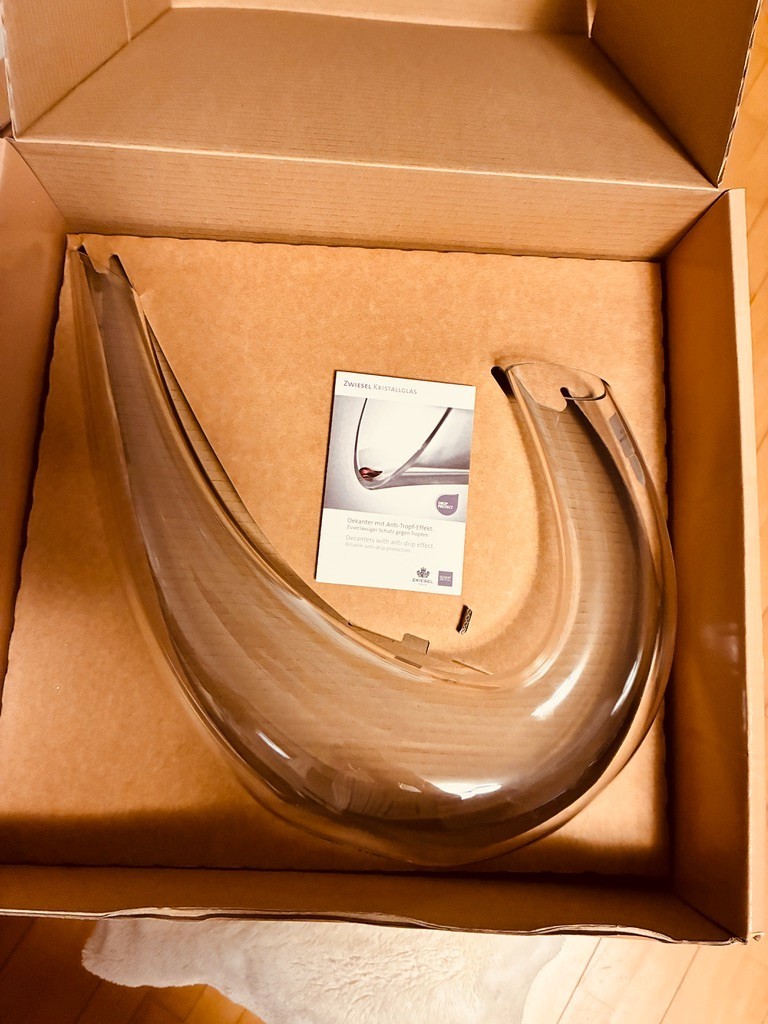 ZWIESEL KRISTALLGLAS Dekanter mundgeblasen | Weinkaraffe Design | NEU OVP