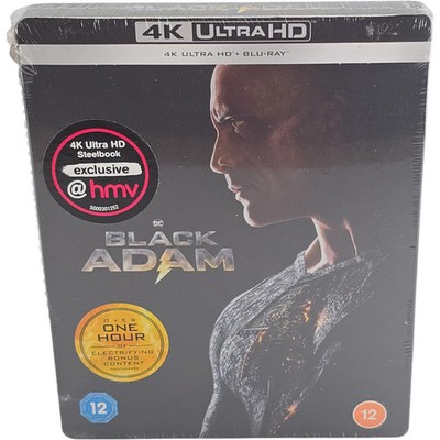 Black Adam 4K Ultra HD + Blu-ray SteelBook Exklusiv HMV Dwayne Johnson 2023 B