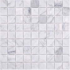Mosaico Pietra Naturale Pezzi Marmo Bianco Opaco Parete Corpo Cucina 42-32-2000_