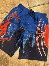 Youth Boys Marvel Spider-Man Swim Trunks Size 8