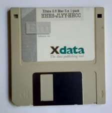 Xdata Data Publishing  Em Software 3.5" Floppy Apple Mac Software Vintage