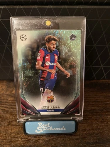 Lamine Yamal 2023-24 Topps UEFA Club Rookie Jade Holofoil RC #64 SP 🔥🔥