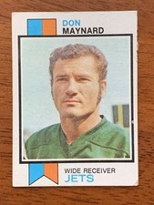 1973 Topps Football Card #175 - Don Maynard, New York Jets - HOF - Excellent