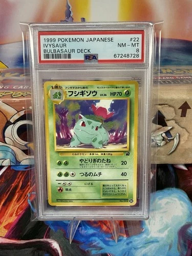Pokemon 1999 Ivysaur Japanese Bulbasaur Deck PSA NM-MINT 8 - POP 23 - US SELLER