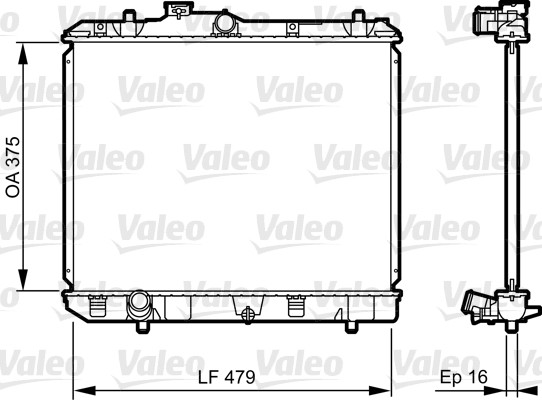 Fits VALEO 735383 RADIATOR  ⭐UK Stock⭐