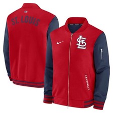 St. Louis Cardinals Nike 2026 Authentic Collection Dugout Full-Zip Bomber Jacket