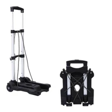 A6 Folding Luggage Cart and Dolly 77 Lb Capacity Portable Lightweight Trolley