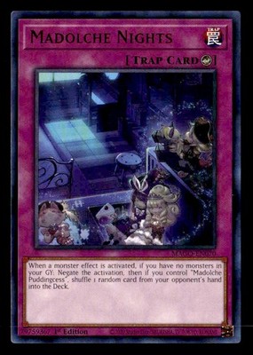 YuGiOh Maximum Gold - #MAGO-EN070 Madolche Nights - Rare, 1st Edition