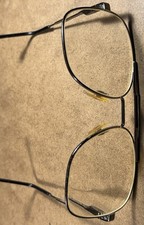 Luxottica Carlos Natural 56  18 Metal Eyeglass Frames Grey Pewter 140