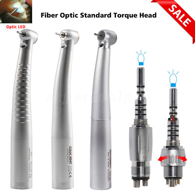 Dental Fiber Optic Led Light Handpiece Turbine Fit KAV 4/6Hole Coupler DS