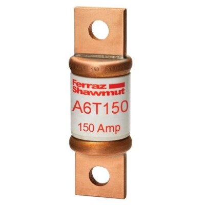 Mersen A6T150 150Amp (150A) A6T 600V Fast-Acting Fuse (Pack of 1)