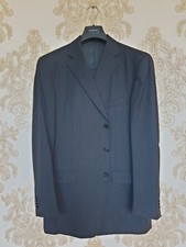 Mens 54 R Ermenegildo Zegna Wool Suit w/ Garment Cover Bag
