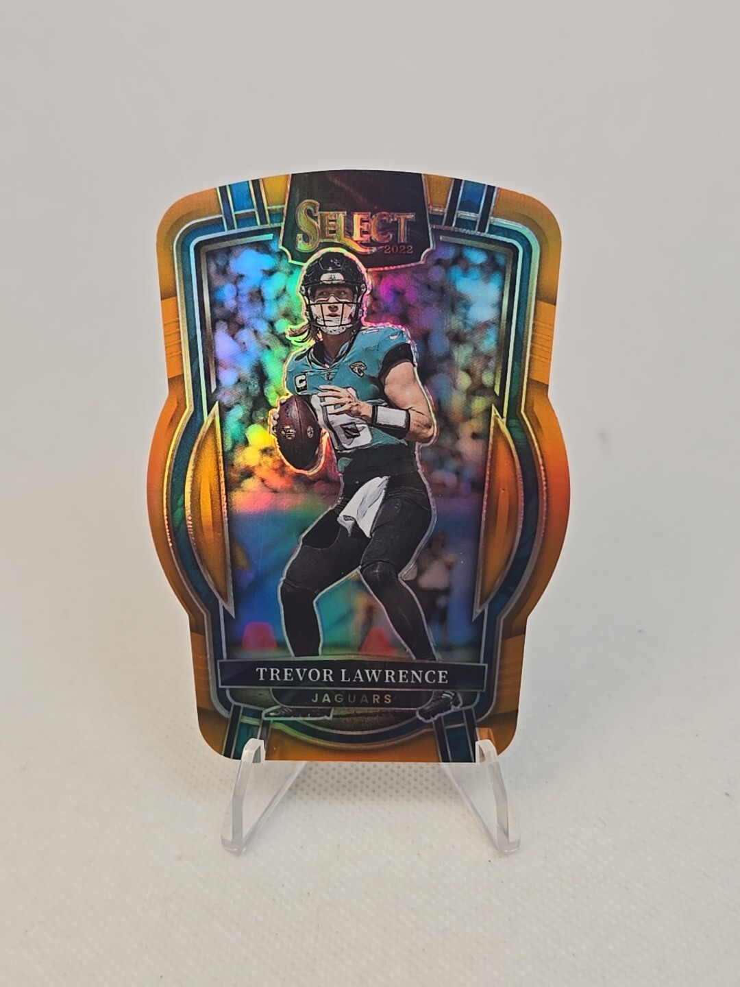 Trevor Lawrence 2022 Select Club Level Orange Die Cut SP /199 #254 Jaguars