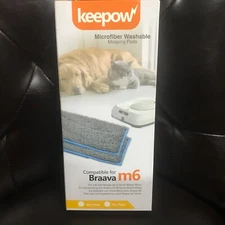 Mop for Braava  M6 Washable and Reusable Wet Mopping Pads for Braava  M Series