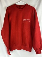 Vintage General Motors Moraine Assembly Sweatshirt M.J Soffe Size Medium RED