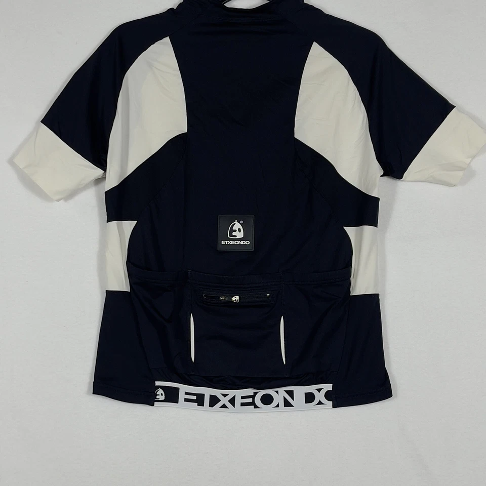 Велосипедная майка Etxe Ondo 1/2 на молнии мужская большая черно-белая сделано в Испании. - Изображение 2 из 4