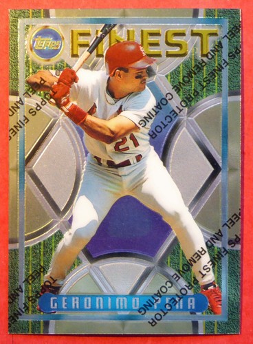 1995 Topps Finest Geronimo Pena #218 card