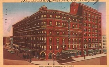 View of Hotel Arlington BINGHAMTON New York NY Vintage Postcard 1948