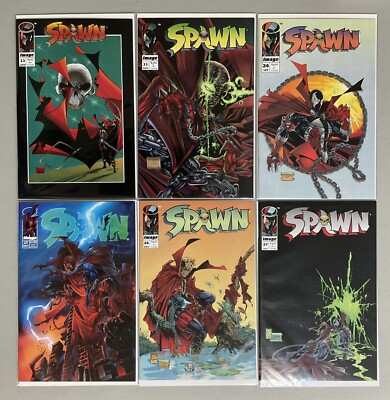  McFarlane Key Comics Spawn #22 23 24 25 26 27 (1994) NM+(9.4-9.6) 