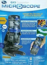 Digital Blue QX5 Microscope Handheld to 200x Science Computer Lab Kit USB Kids