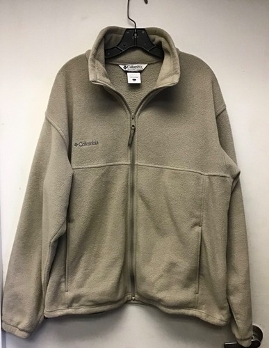 Columbia Men's Beige Fleece Full Zip 