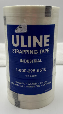 Heavy Duty Industrial Strapping Tape - 3 4'' x 60 yds ULINE S-505 (12 Pack)