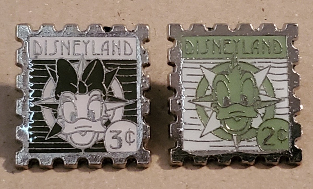 Disney 2008 Disneyland Resort Hotel Stamps Set of 2 Pins Disney 2008 Disneyland Resort Hotel Stamps Set of 2 Pins