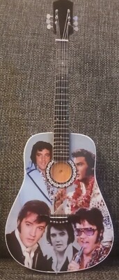 Elvis The 70s Era Acoustic 10'' Tribute Miniature Guitar 