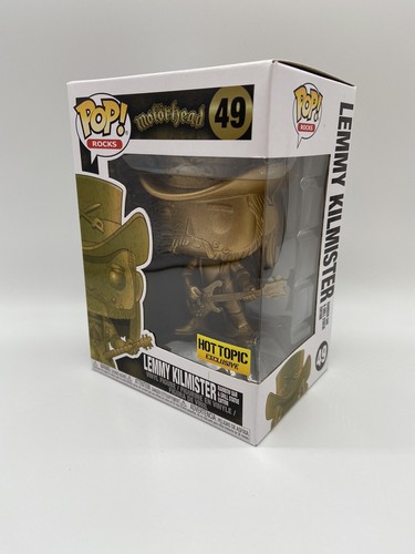 Funko Pop Rocks Lemmy Kilmister Hot Topic Exclusive Gold LE Motörhead
