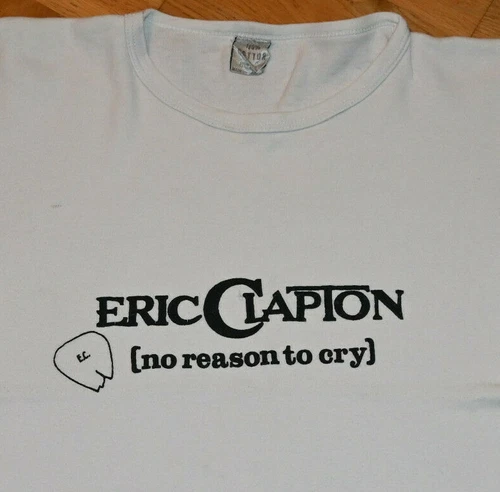 ERIC CLAPTON vintage rock concert tour tee t-shirt S 1970s vintage concert t-shirt, vintage, single stitch, B+ condition